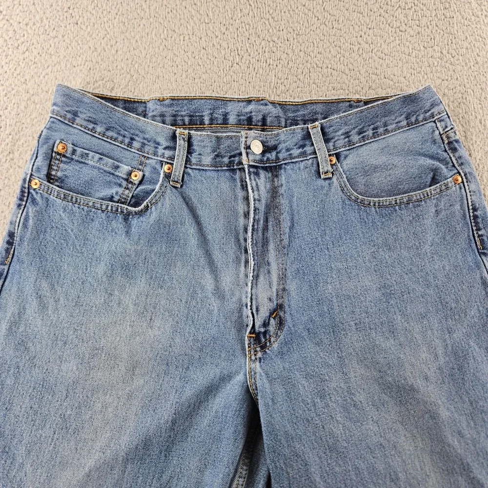 Levi's 550 Jeans Mens 38x30 Blue Relaxed Fit Tapered Leg‎ Classic Baggy
